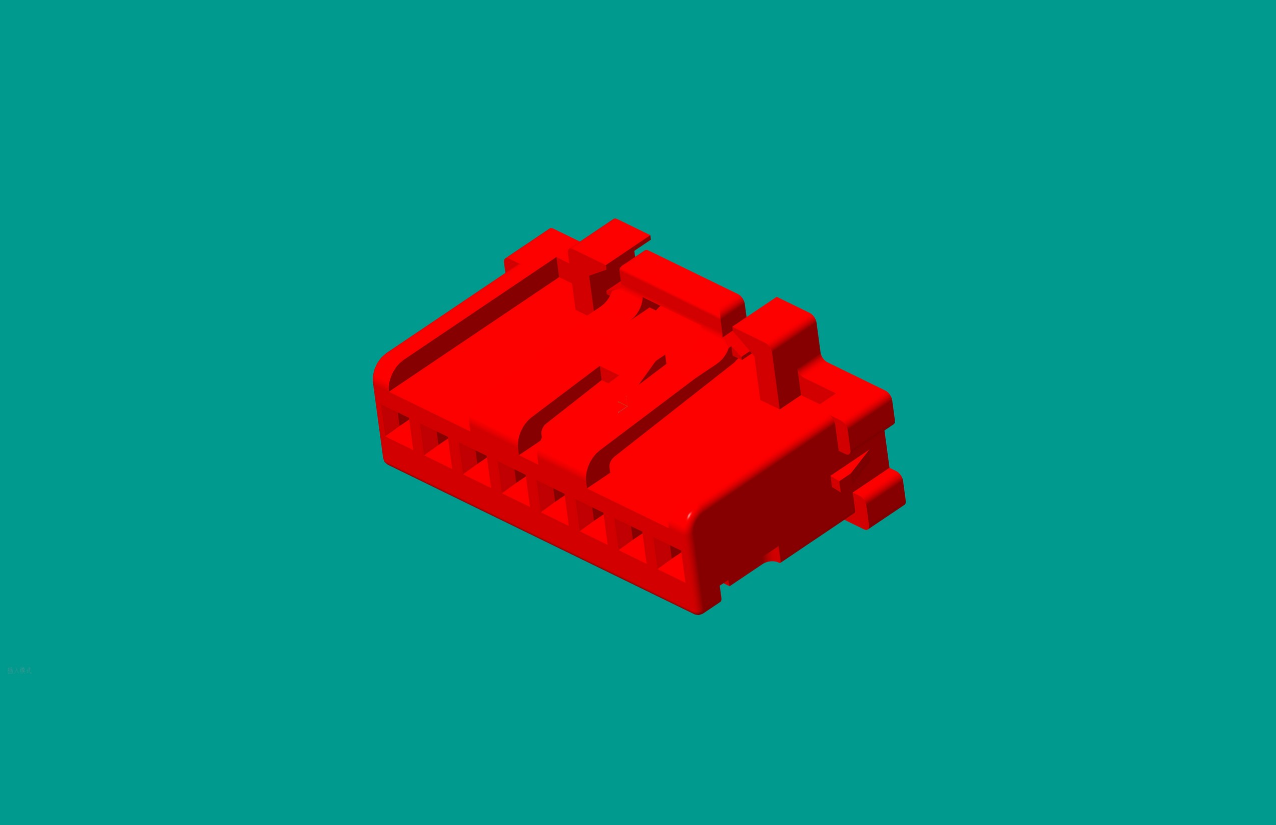 2.0間距，PNIRP-08V-S插頭/紅色/