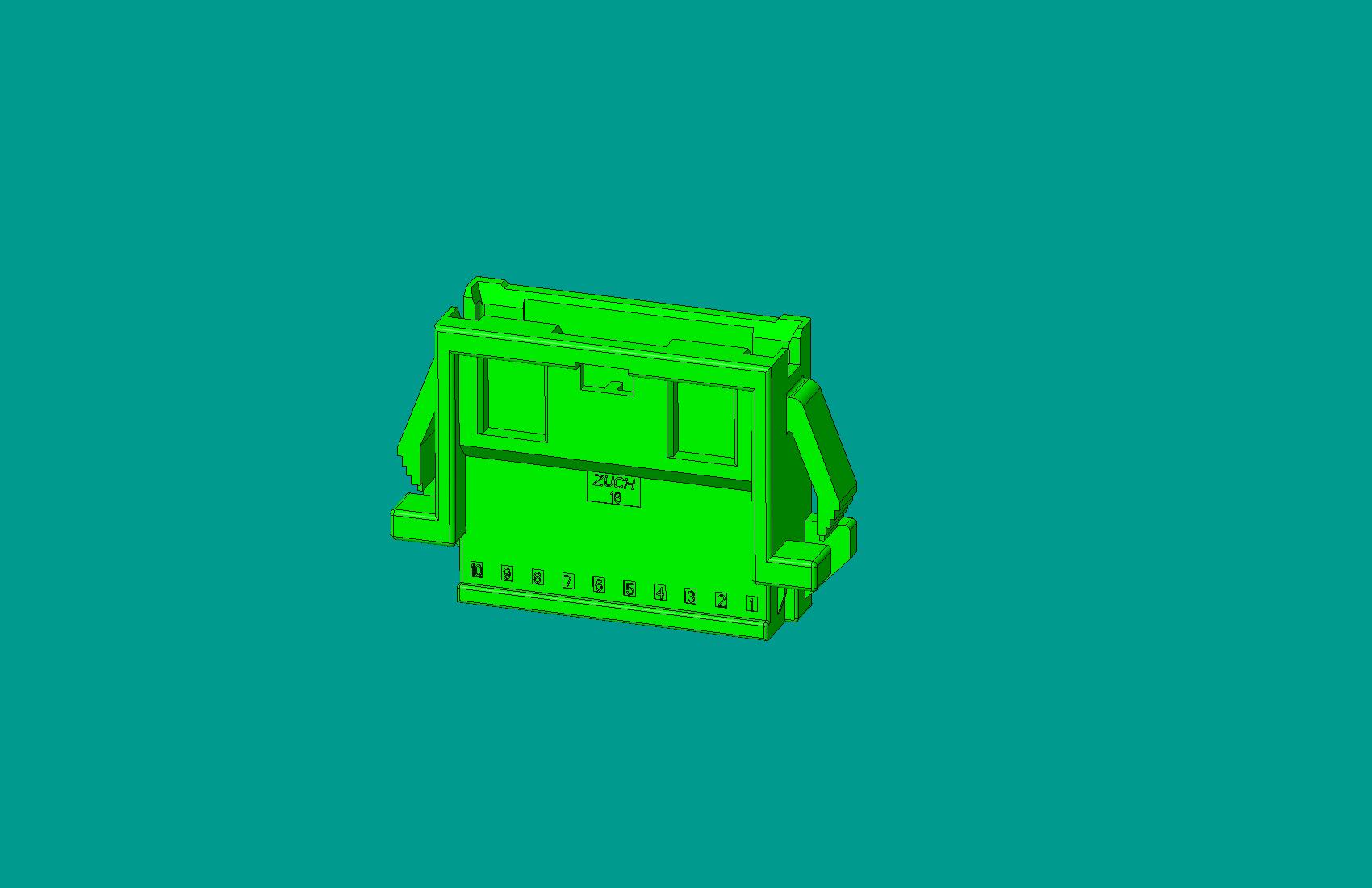 2.0間距，PNIRR-10V-S(帶鎖定面板)綠色