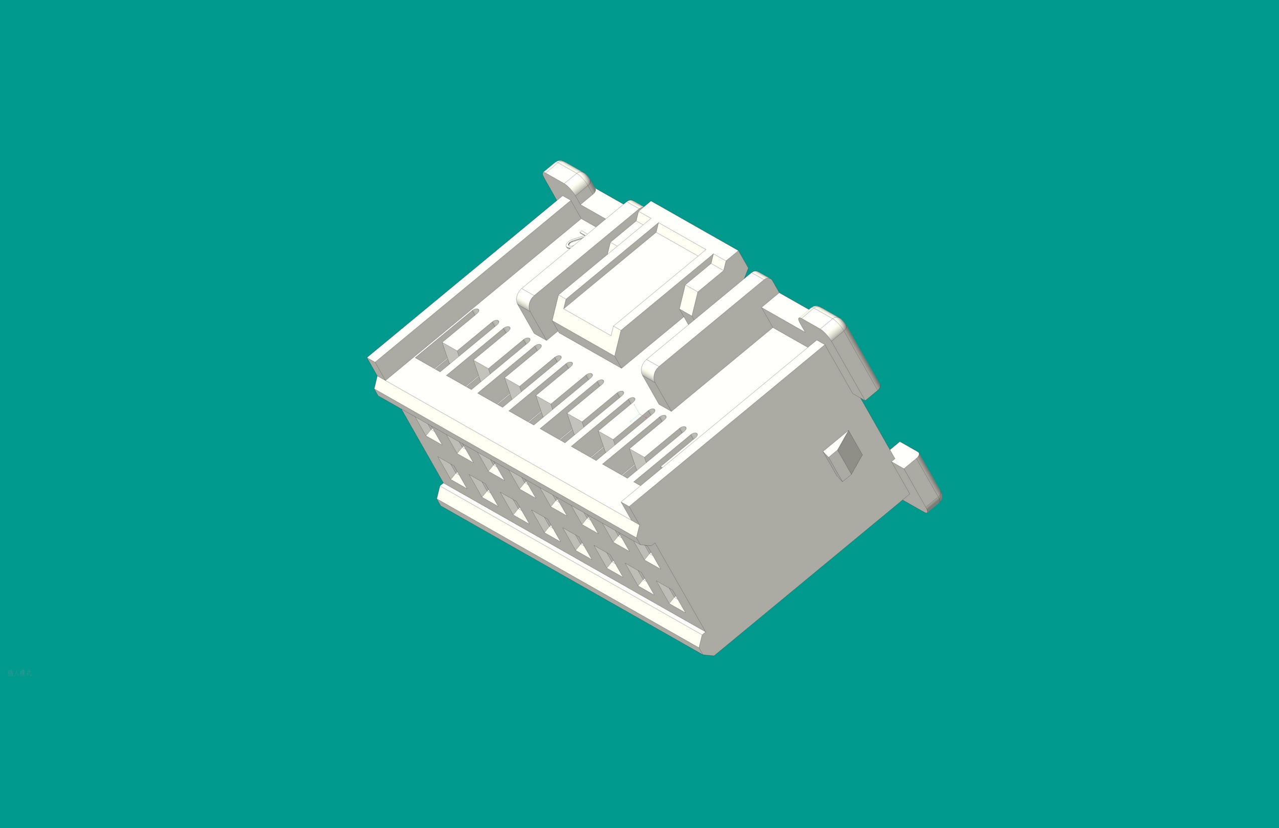 EP2.5-16P雙排孔座-白色