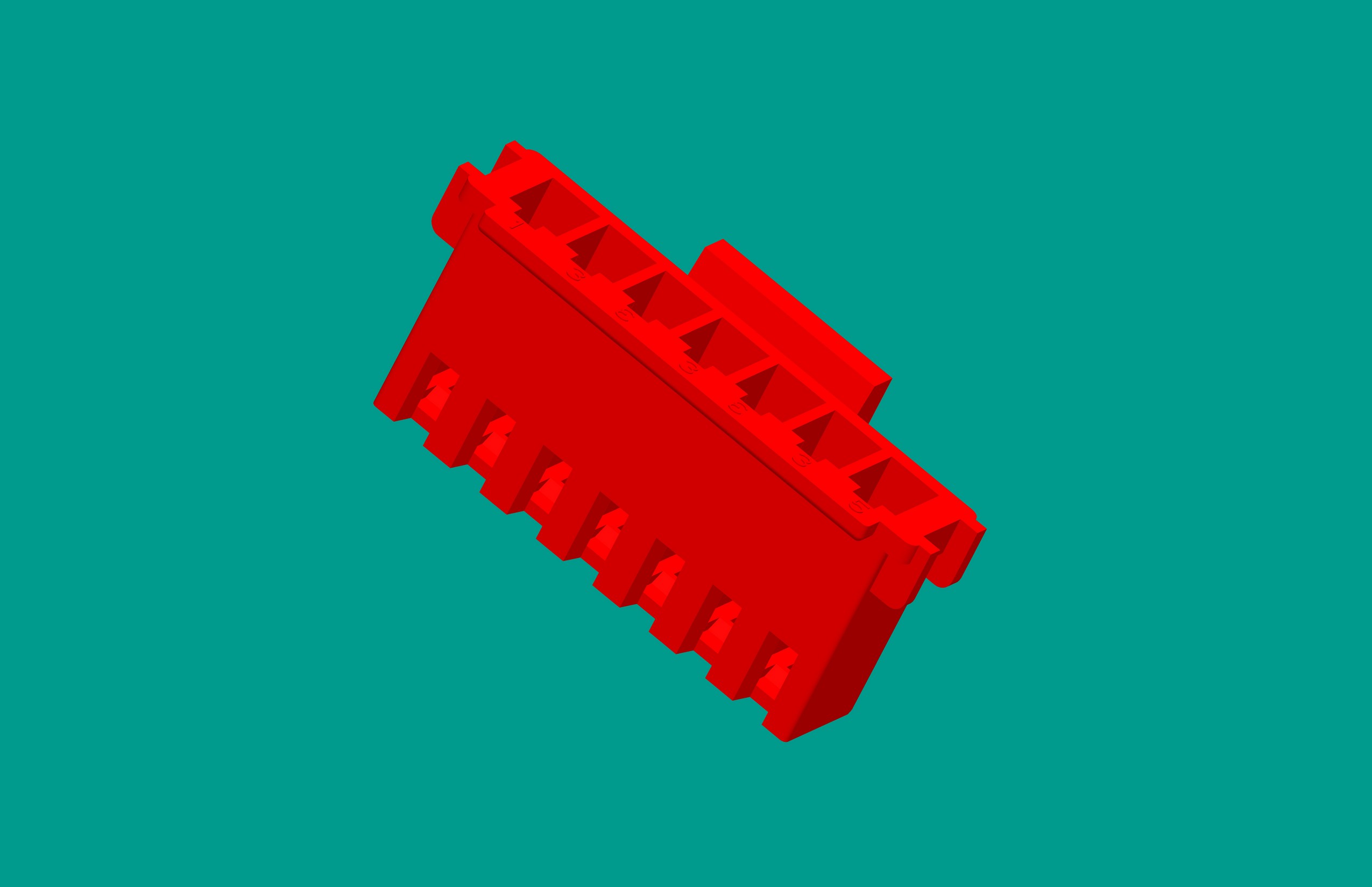 XHD帶扣塑件-7Y紅色