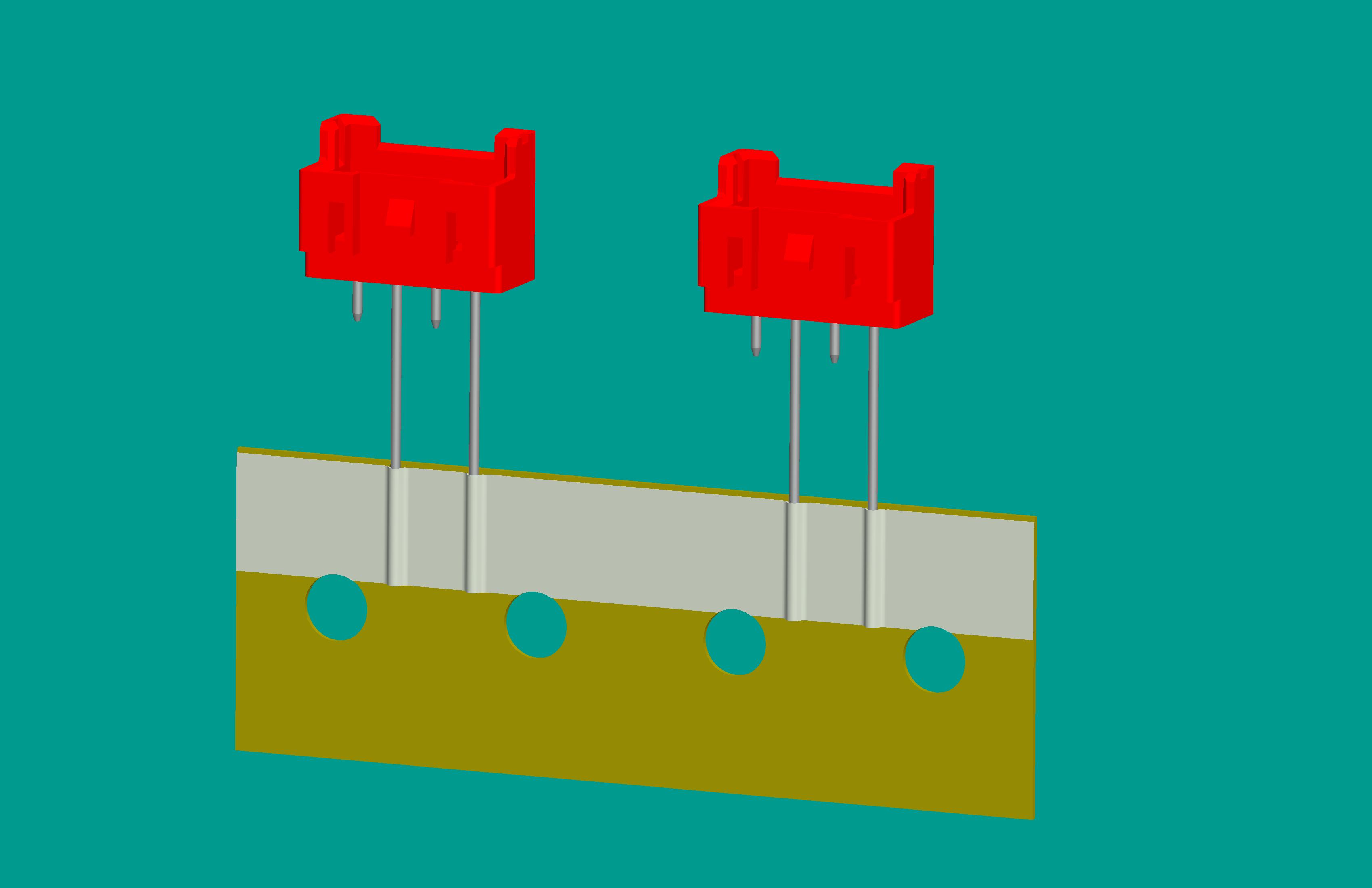 XA-4A編帶針座（紅色）P=25.4