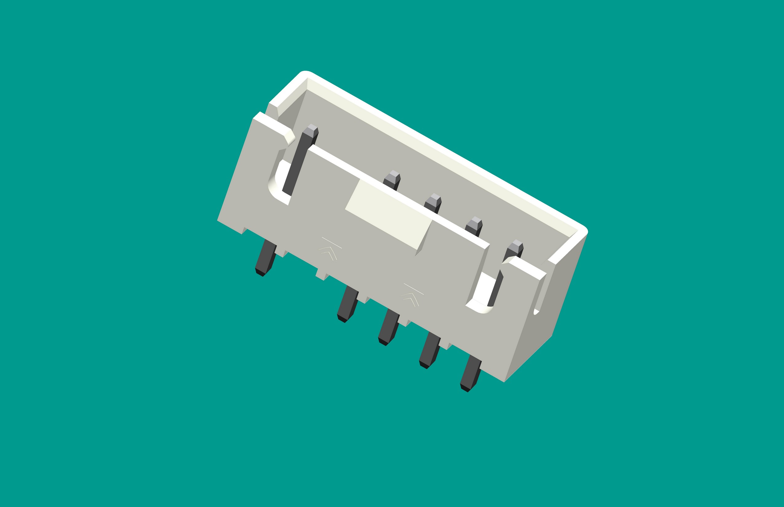 XH-6A5(帶扣)立式針座白色/缺第5針/普通PA66