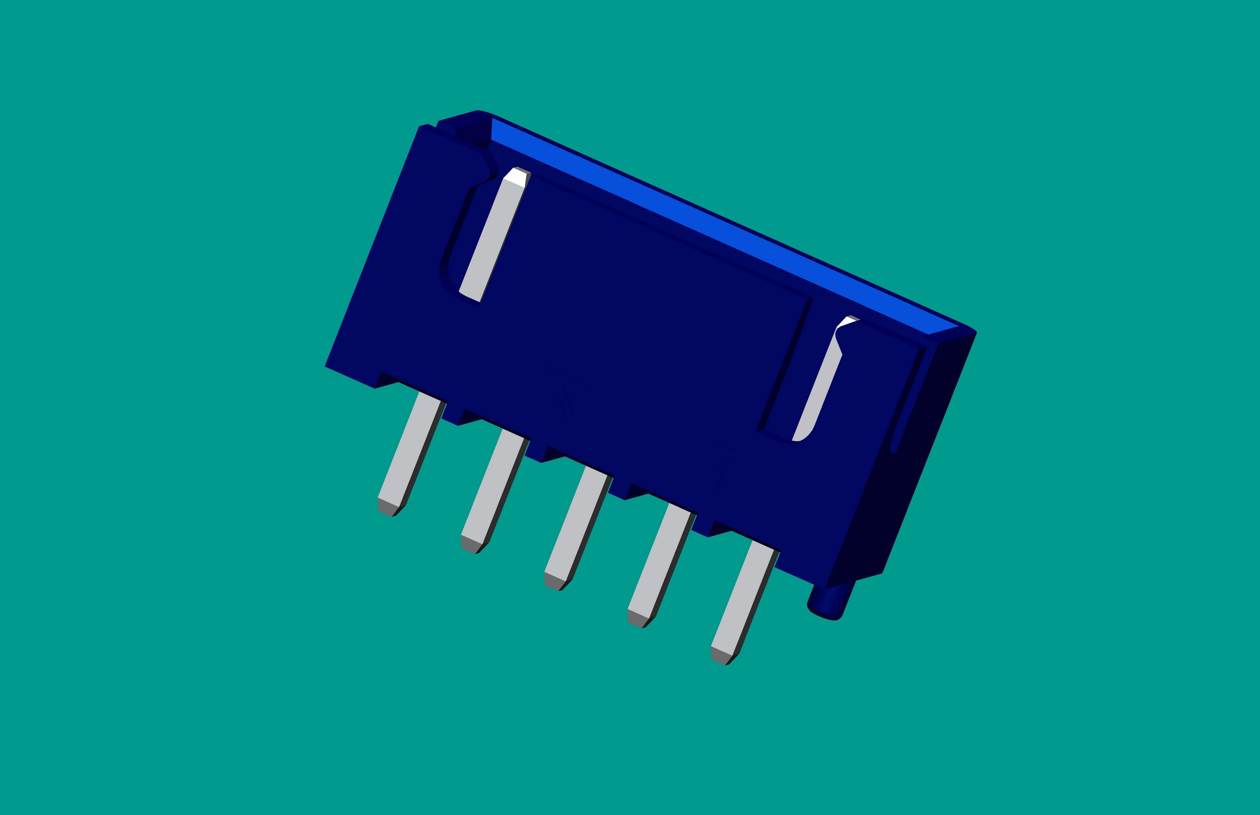 XH帶定位針座-5直針(B5B-XH-藍(lán)色)