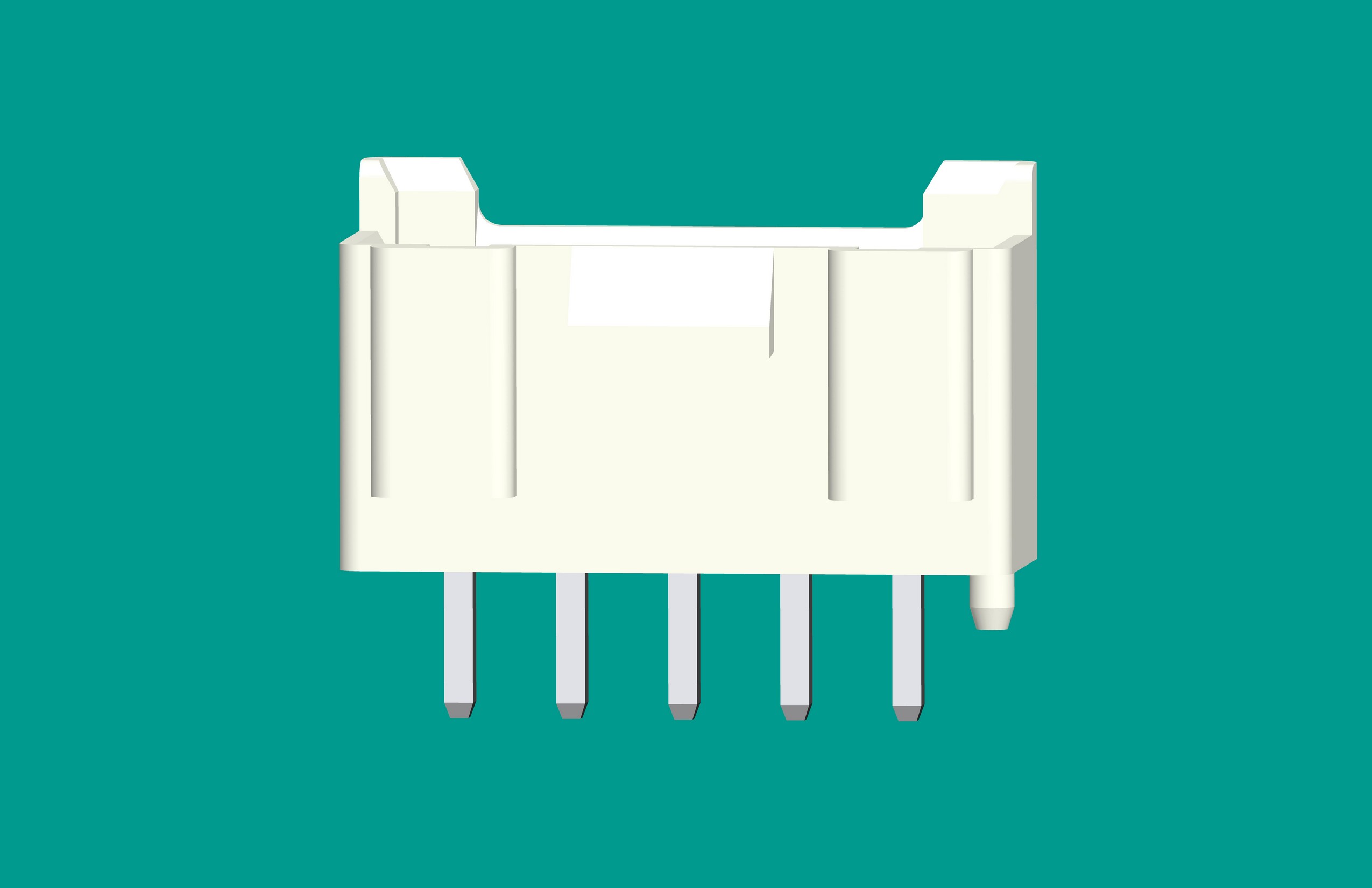 B5B-XH-K3立式針座白色/普通PA66
