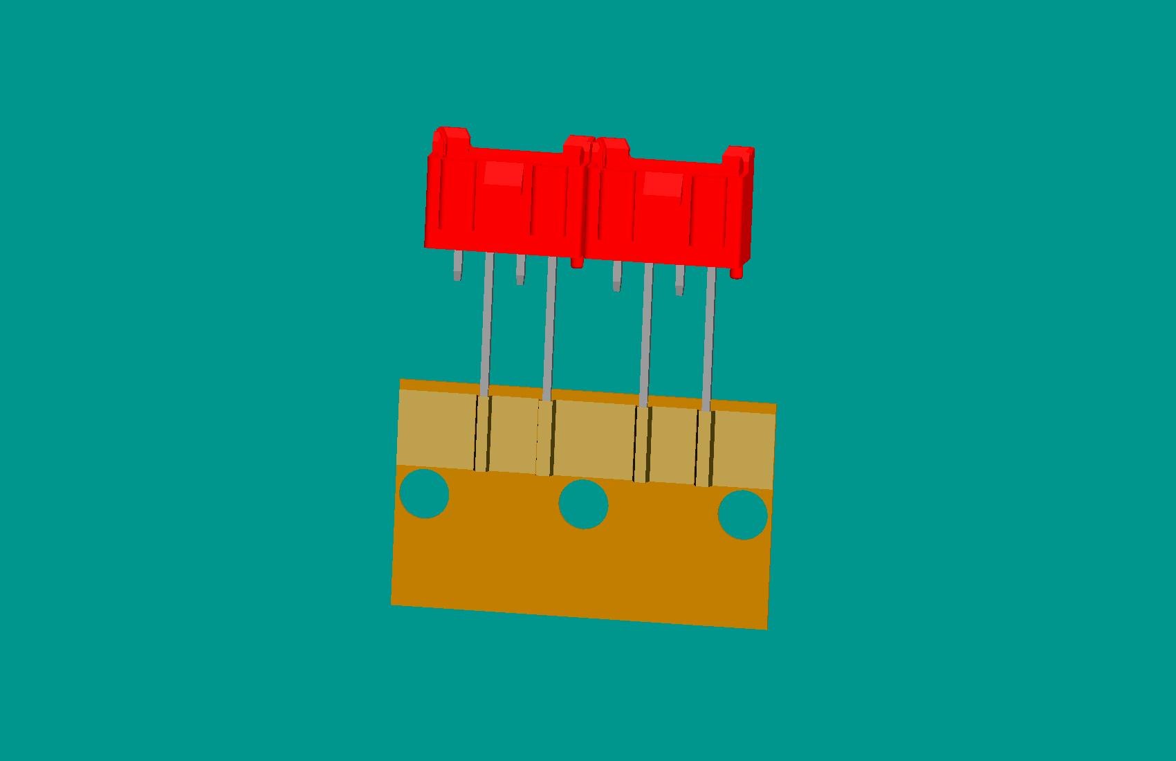 XH-4A全包編帶針座(1、3長針)(紅色)普通PA66