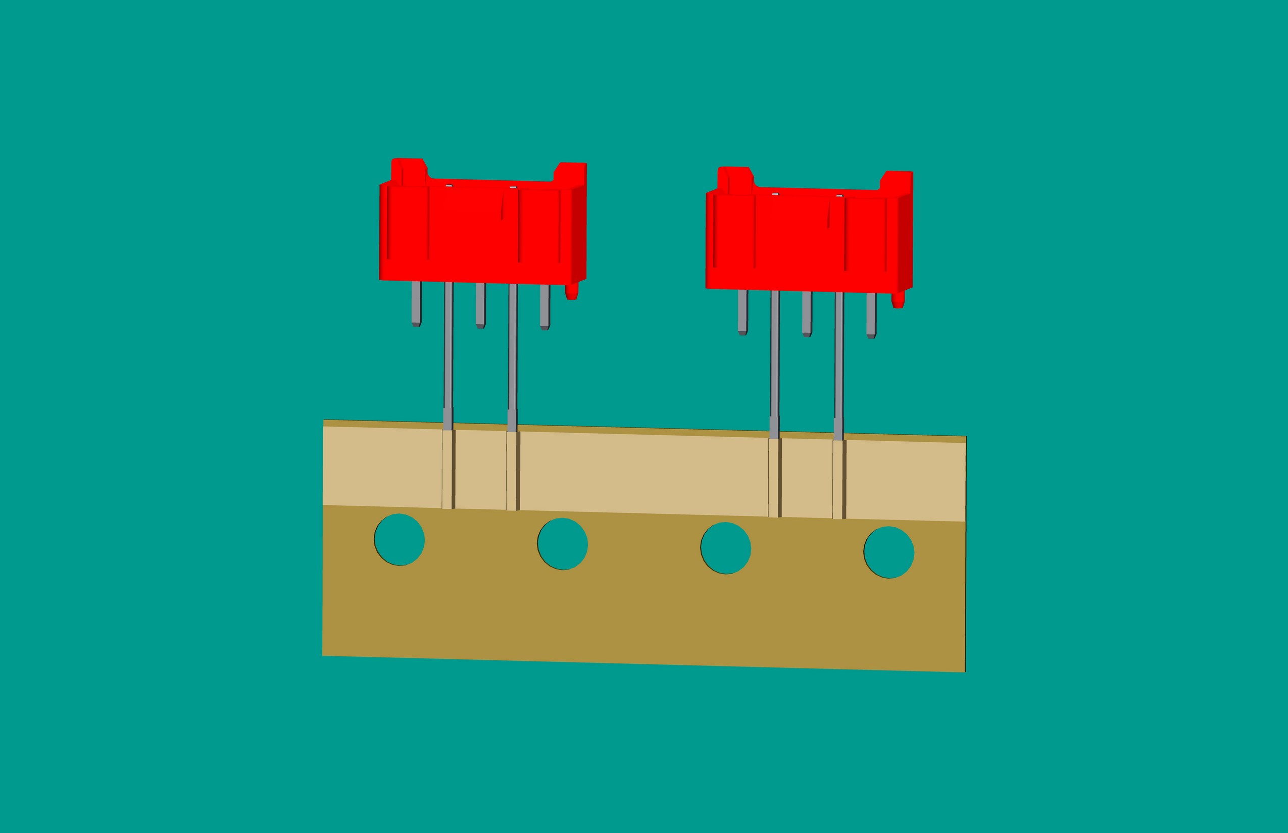 XH-5A全包編帶立式針座紅色/(2、4長針)普通PA66