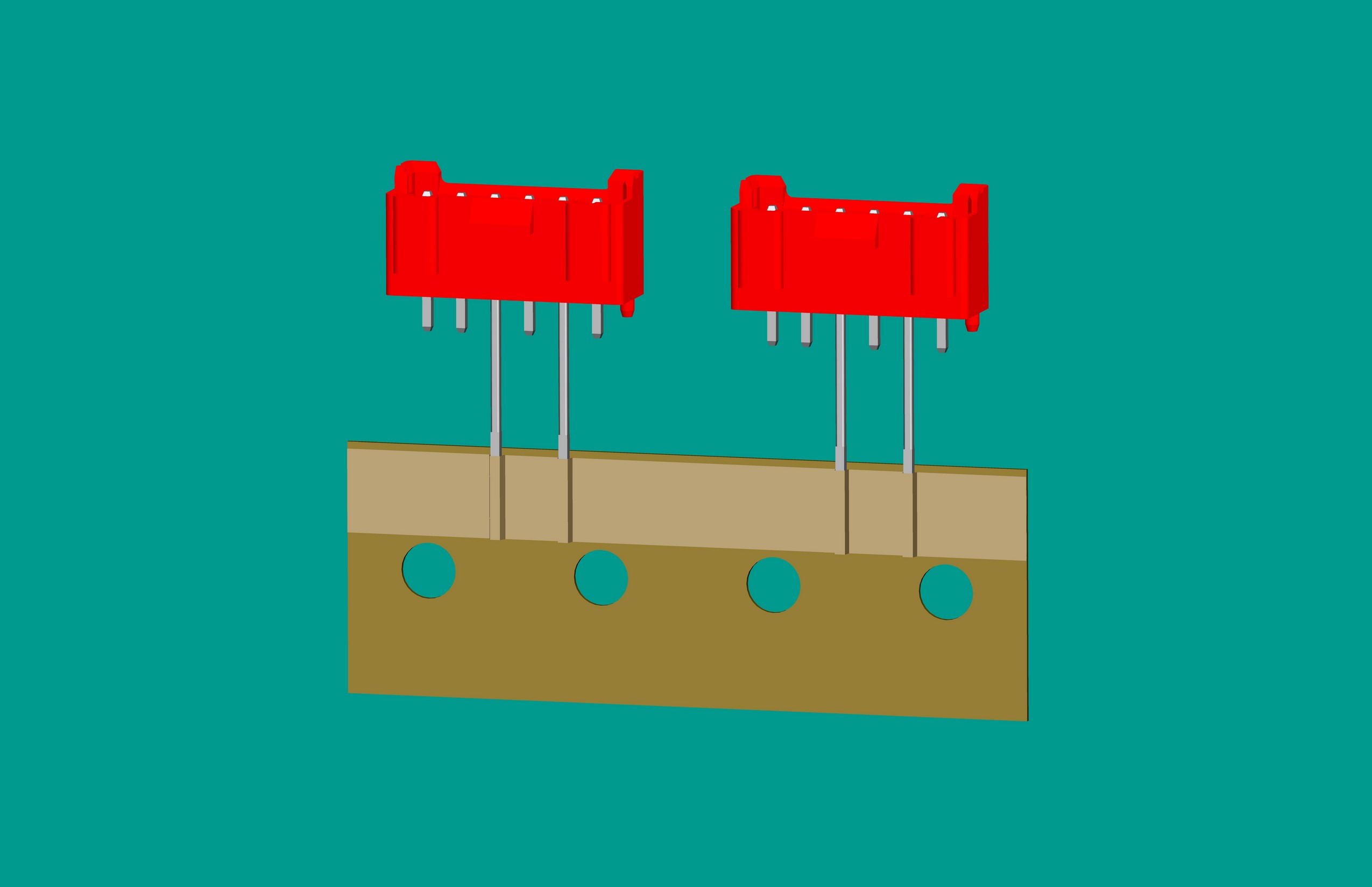 XH-6A全包編帶立式針座紅色/(2、4長針)普通PA66