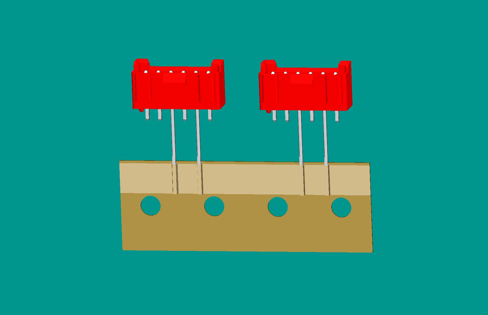 XH-6A(反定位)全包編帶立式針座紅色/(2、4長針)普通PA66