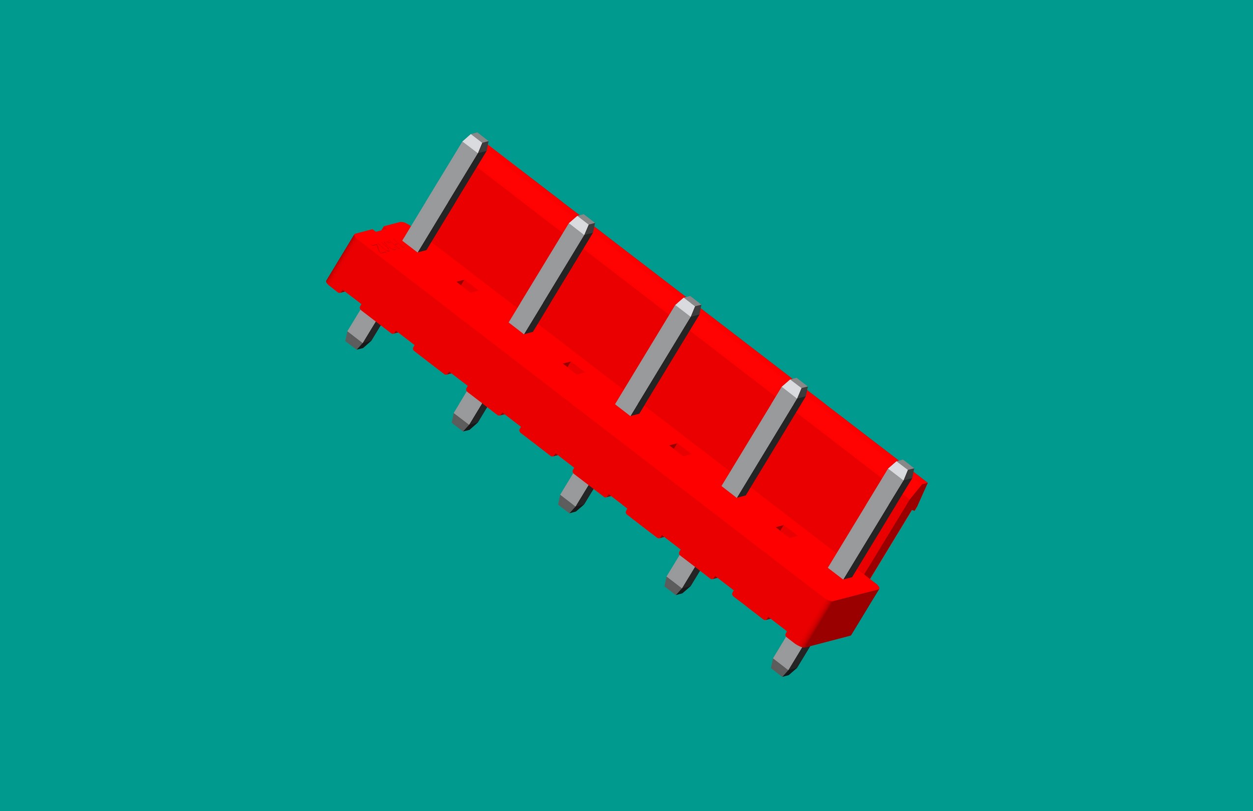 VH-9A-4半包立式針座紅色/普通PA66/插奇數