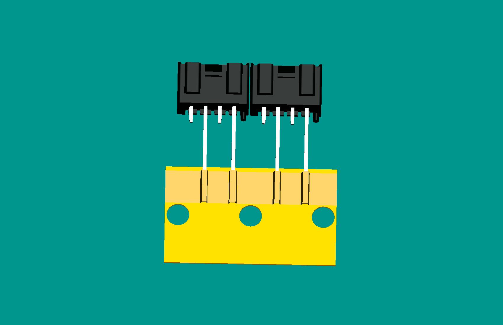 XH-4A全包編帶針座(1、3長針)(黑色)普通PA66