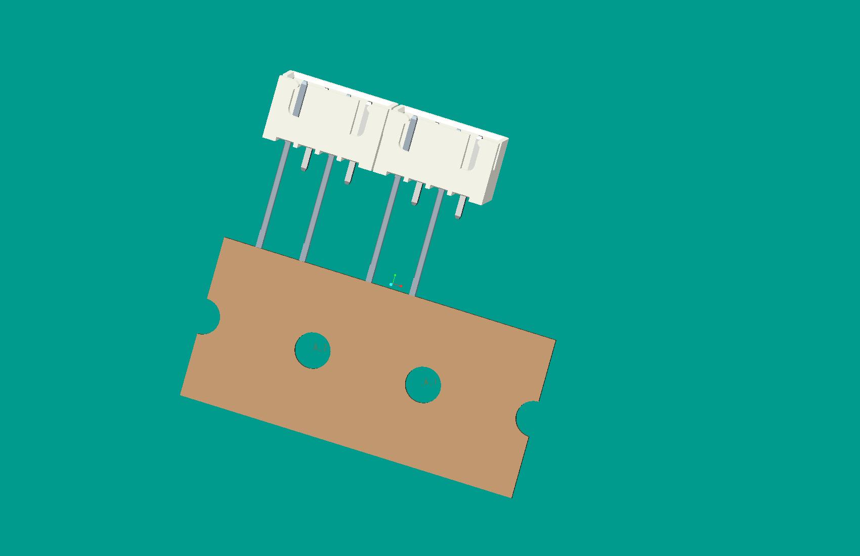 XH-4A立式針座白色/編帶/間距12.7mm（1，3短針）