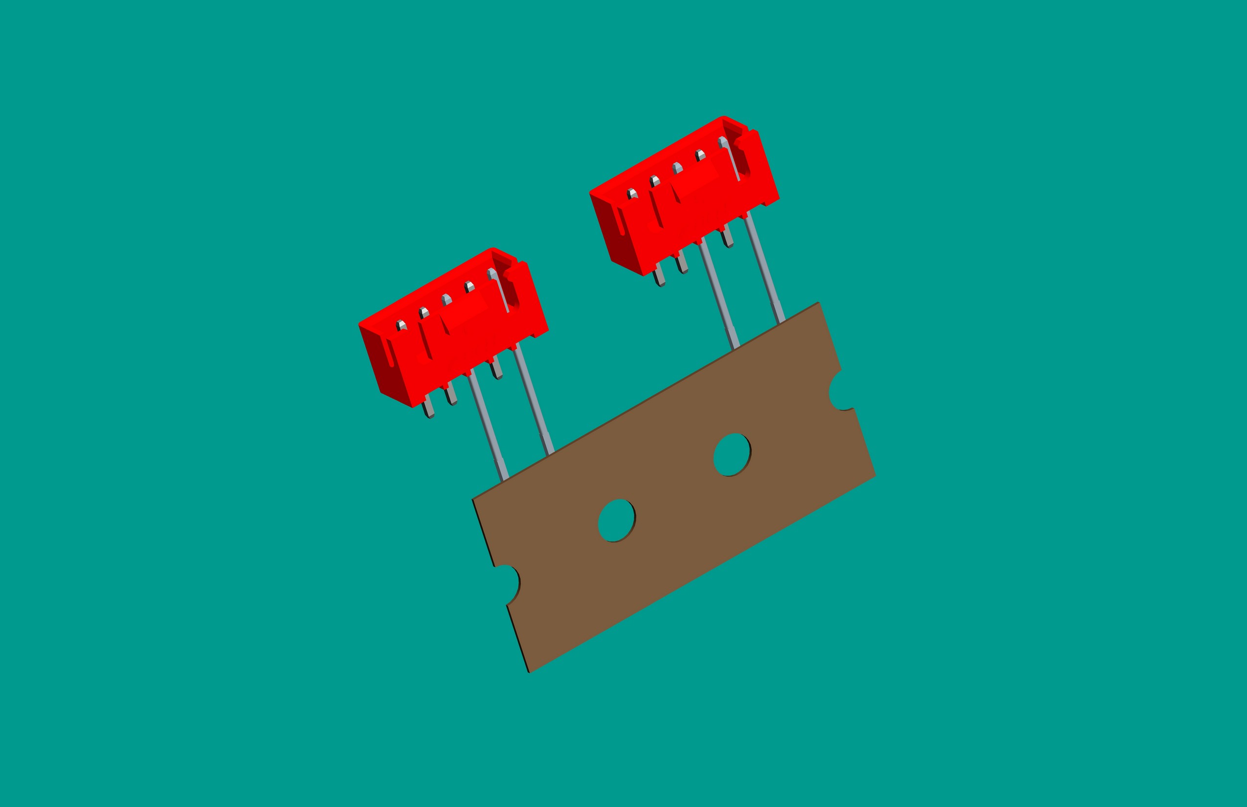 XH-5A(帶扣)立式針座紅色/編帶(1、3長針，反向，12mm）