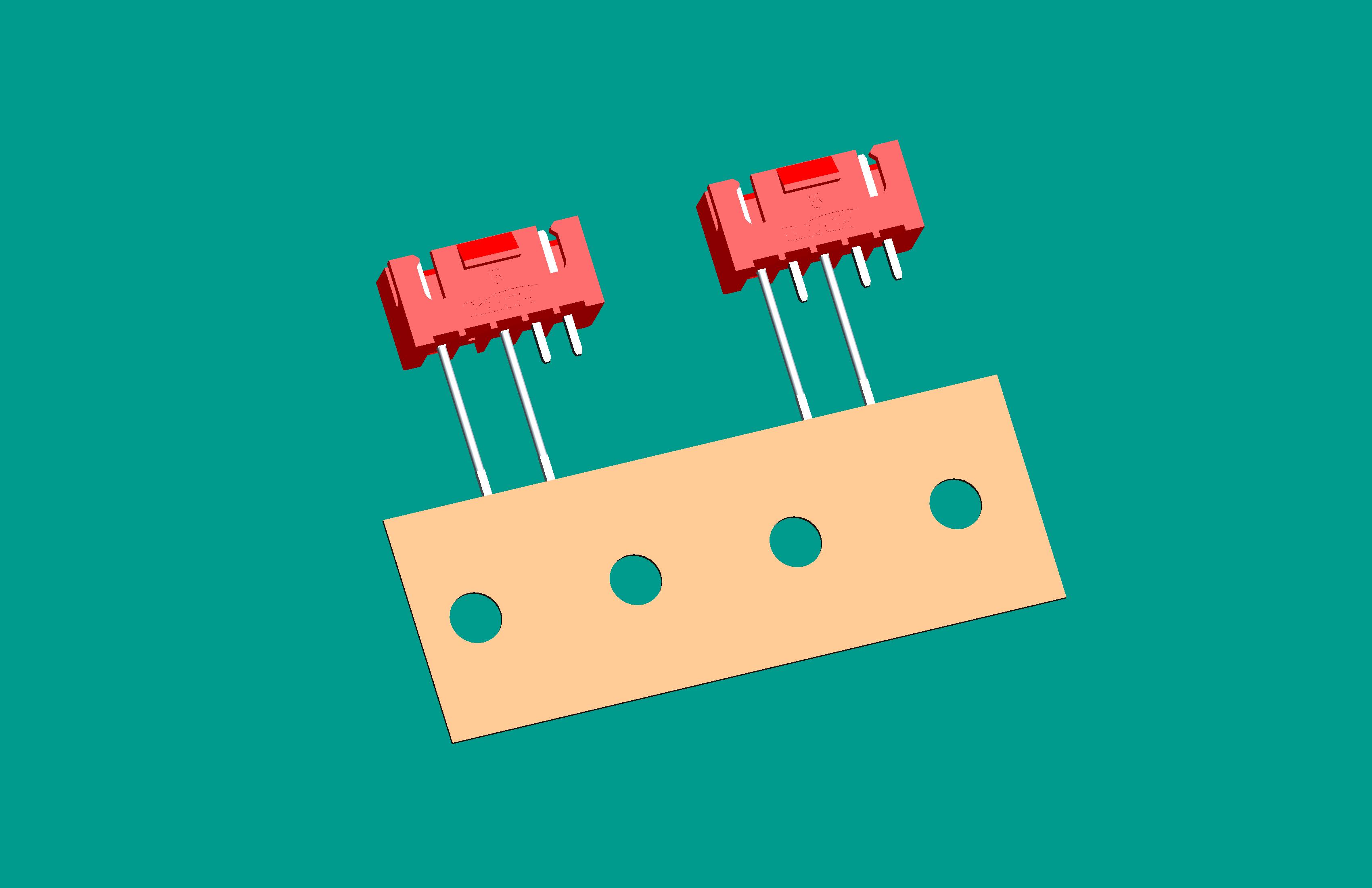 XH-5A(帶扣)立式針座紅色/編帶(3、5長針，反向，12mm）