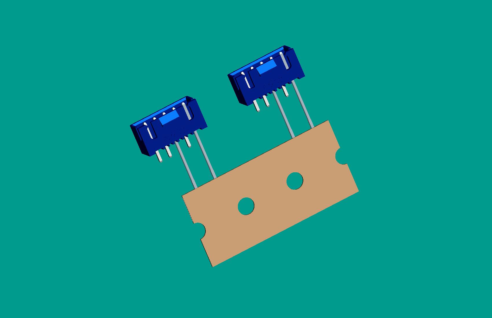 XH-5A(帶扣)立式針座藍(lán)色/編帶(1、3長(zhǎng)針，反向，12mm）