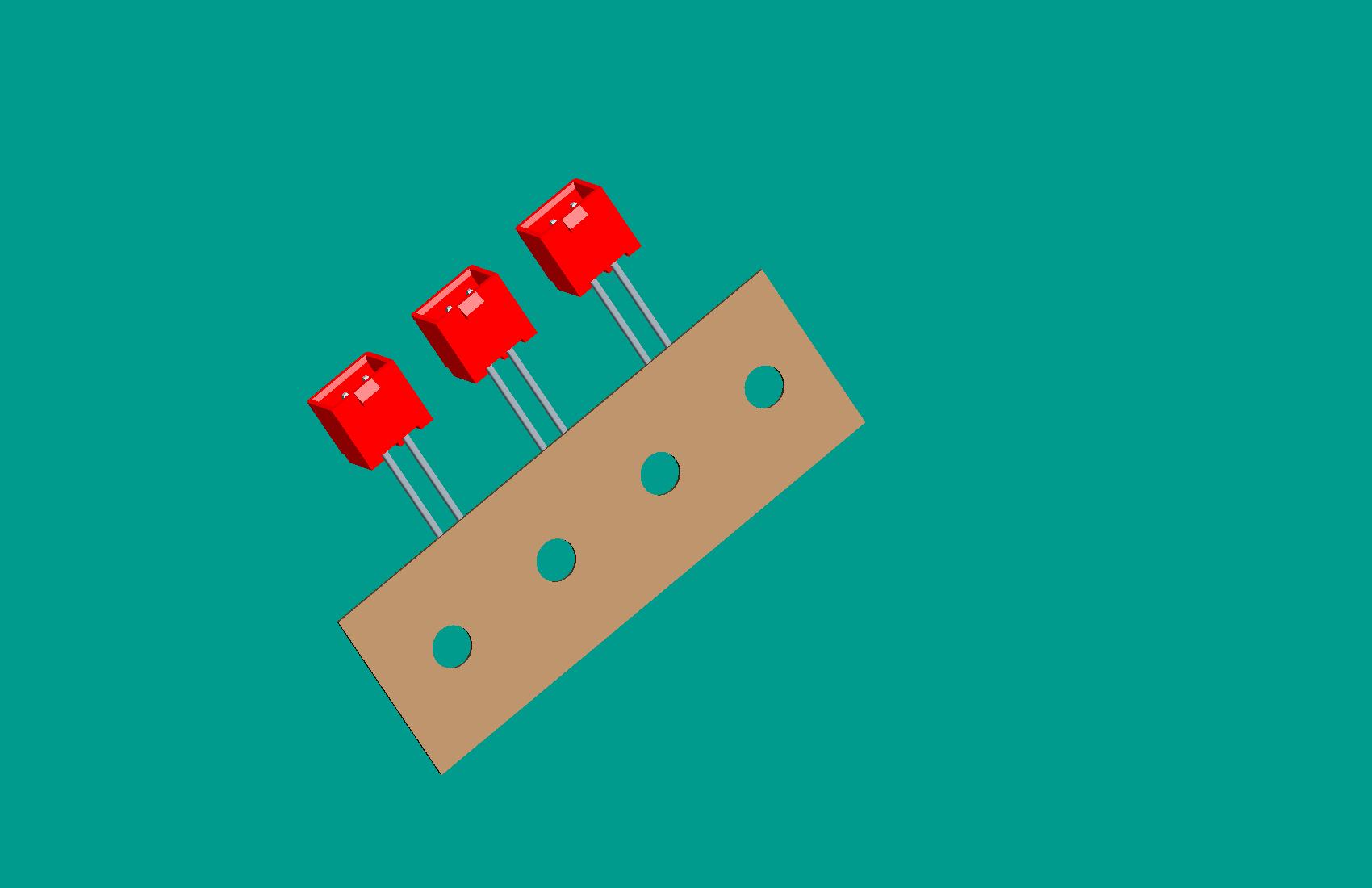 XH-2A(帶扣）立式針座紅色/編帶10mm(反向)高灼熱絲