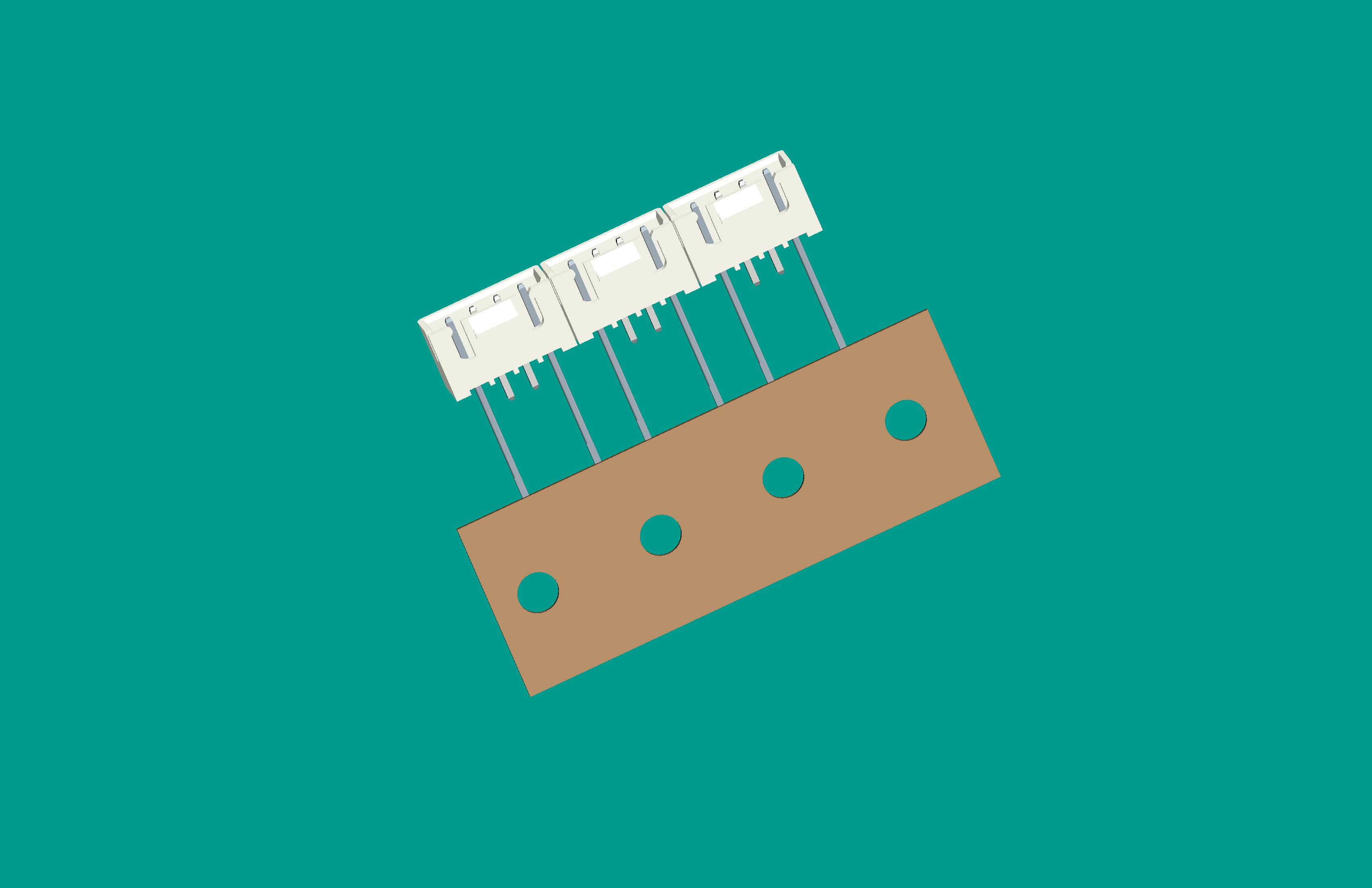 XH-4A帶扣立式針座本色/高灼熱絲/編帶(1、4長針，反向，10mm，短針外漏長2.9mm)