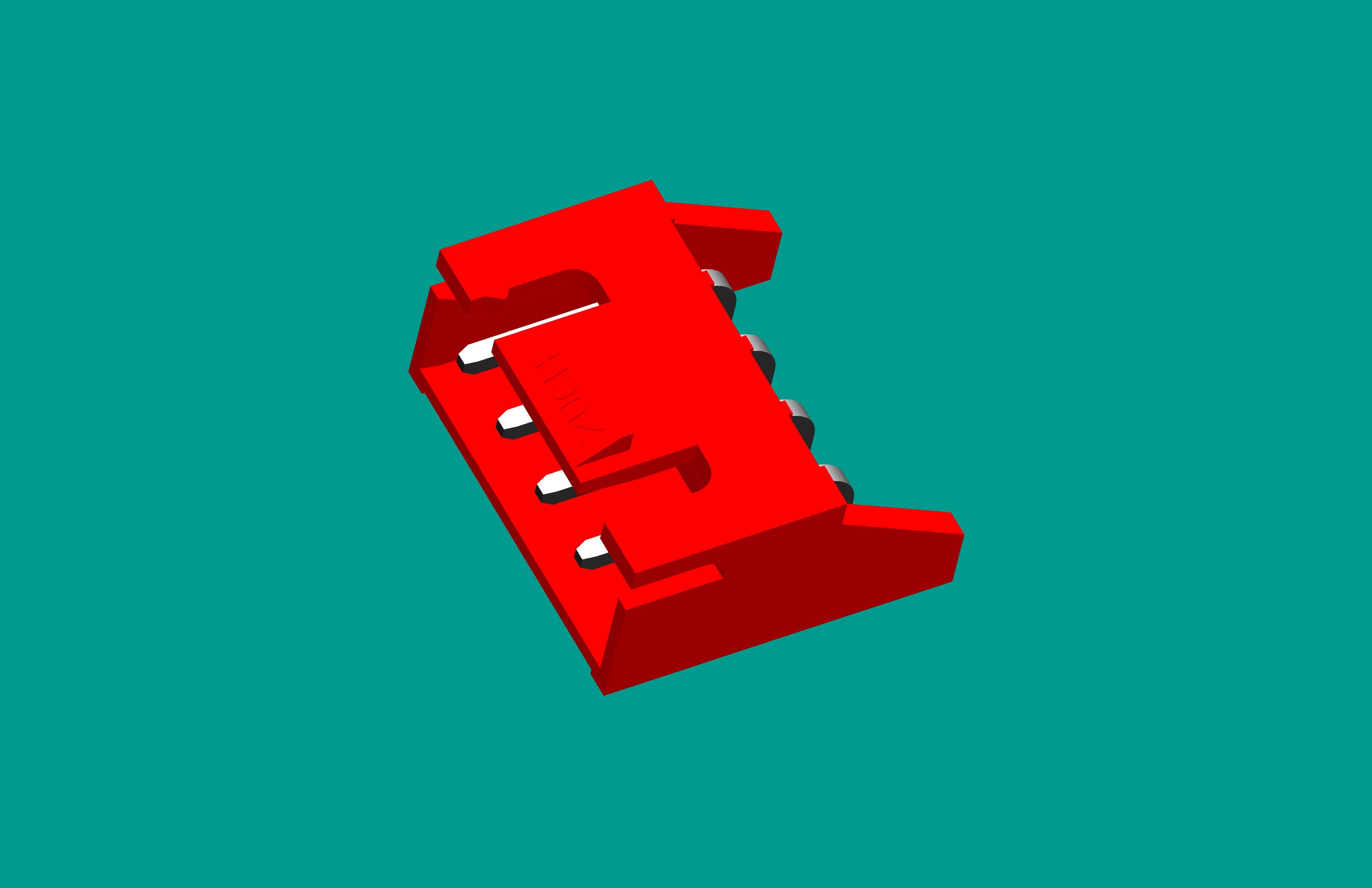 XH-4QA(帶扣)帶保護腳 紅色（普通PA66)無K點