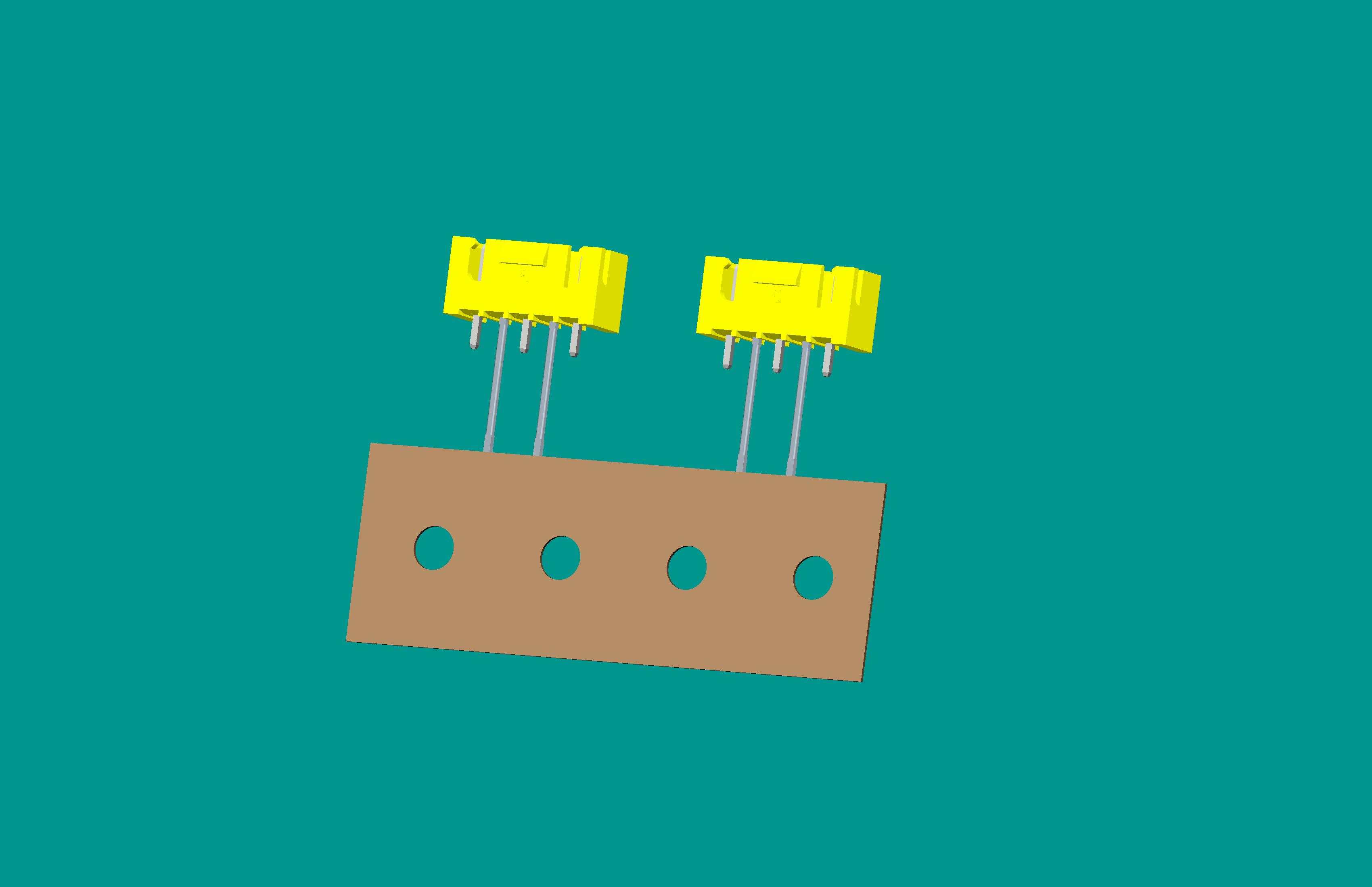 XH-5A(帶扣)立式針座黃色/編帶(2、4長針，反向，12mm）短針外漏2.5mm