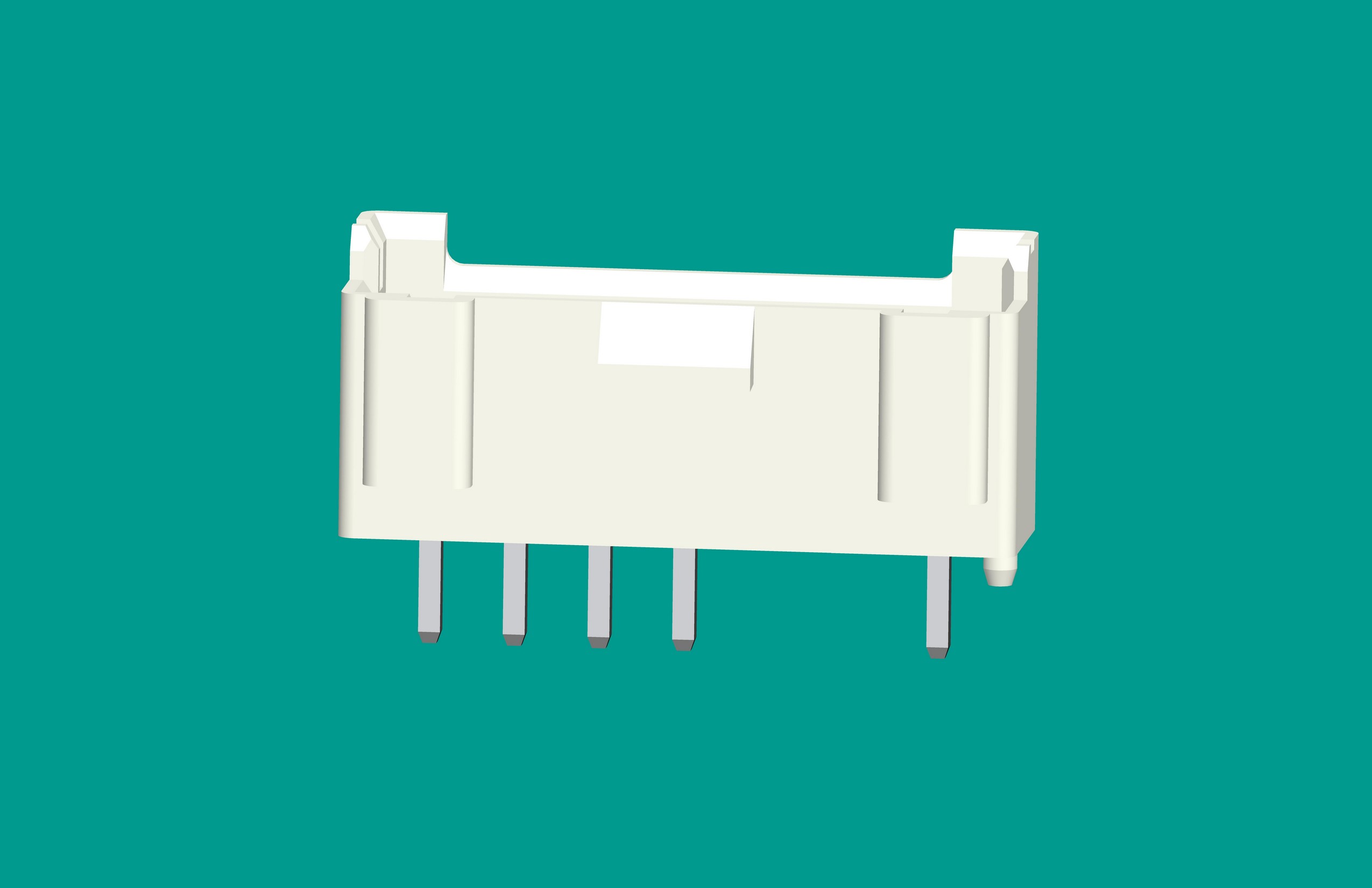 B7B-XH-K3（缺2、3針）立式針座白色/普通PA66