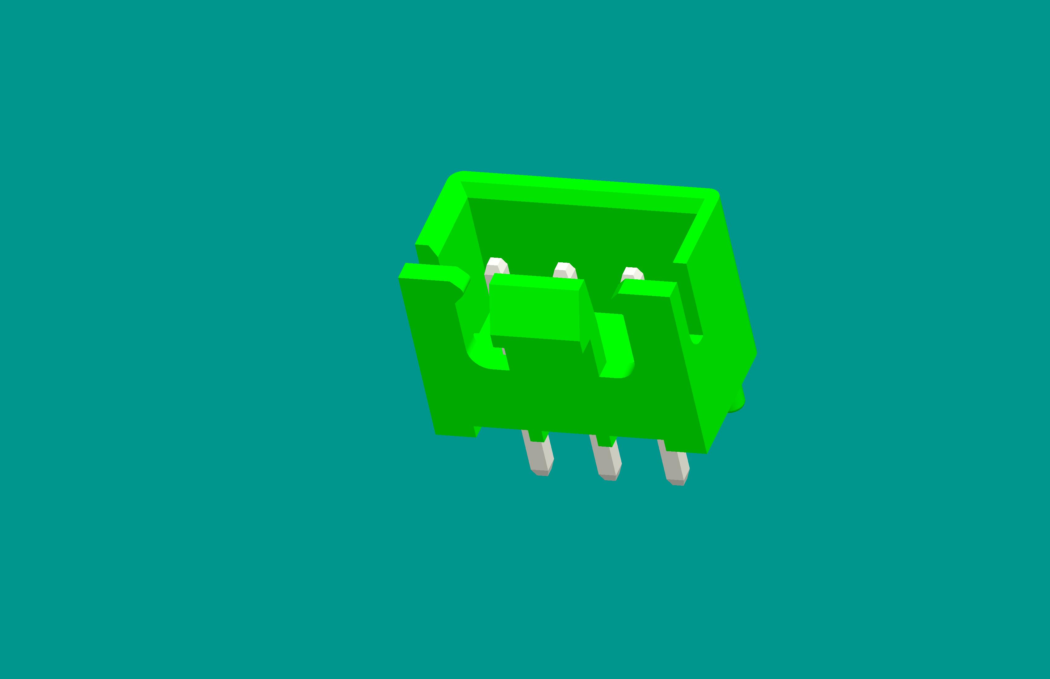 XH帶扣帶定位針座-3直針（雙卡點）綠色