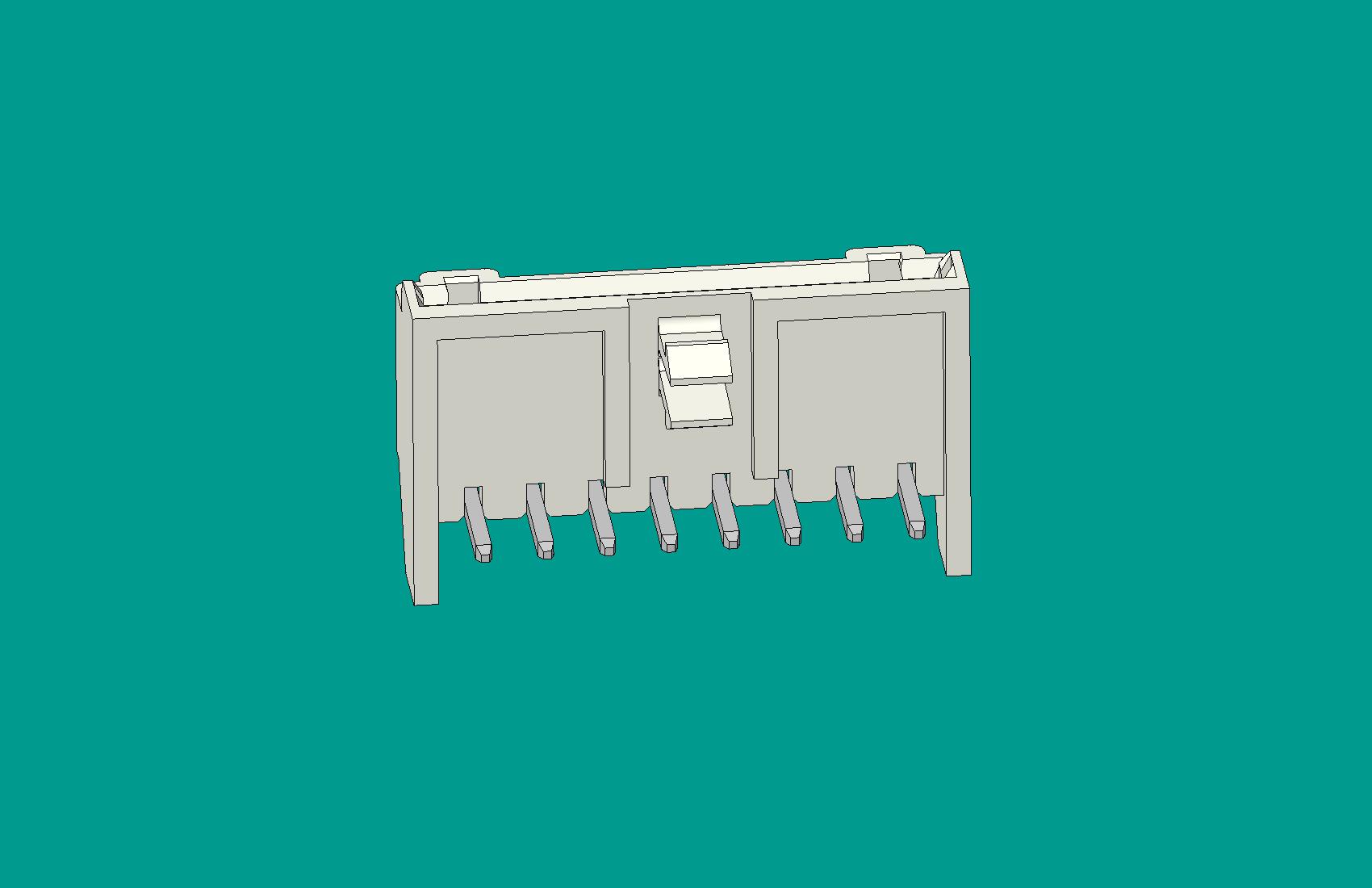 S8B-XH-K非限位臥式針座白色/普通PA66