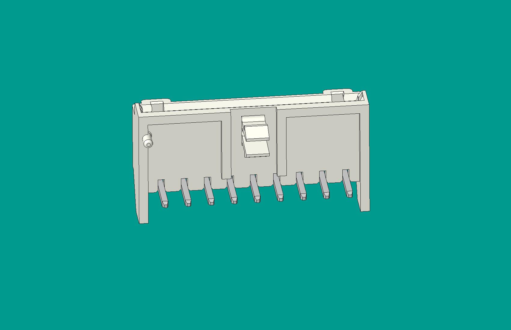 S8B-XH-K臥式針座白色/普通PA66