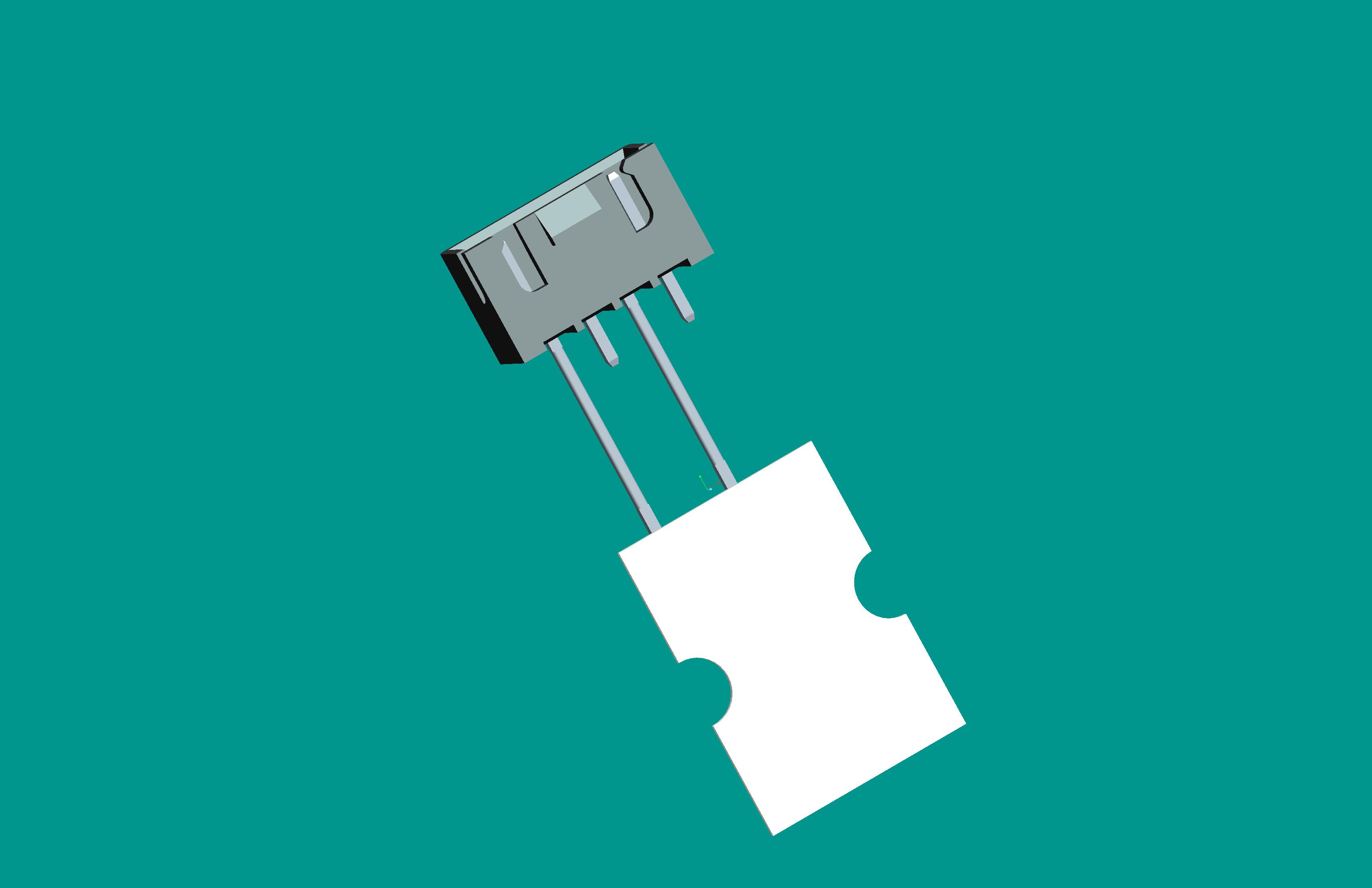 XH-4A帶扣立式針座黑色PA66/編帶(12.7間距，2、4長針，反向，10mm，短針外露2.9)