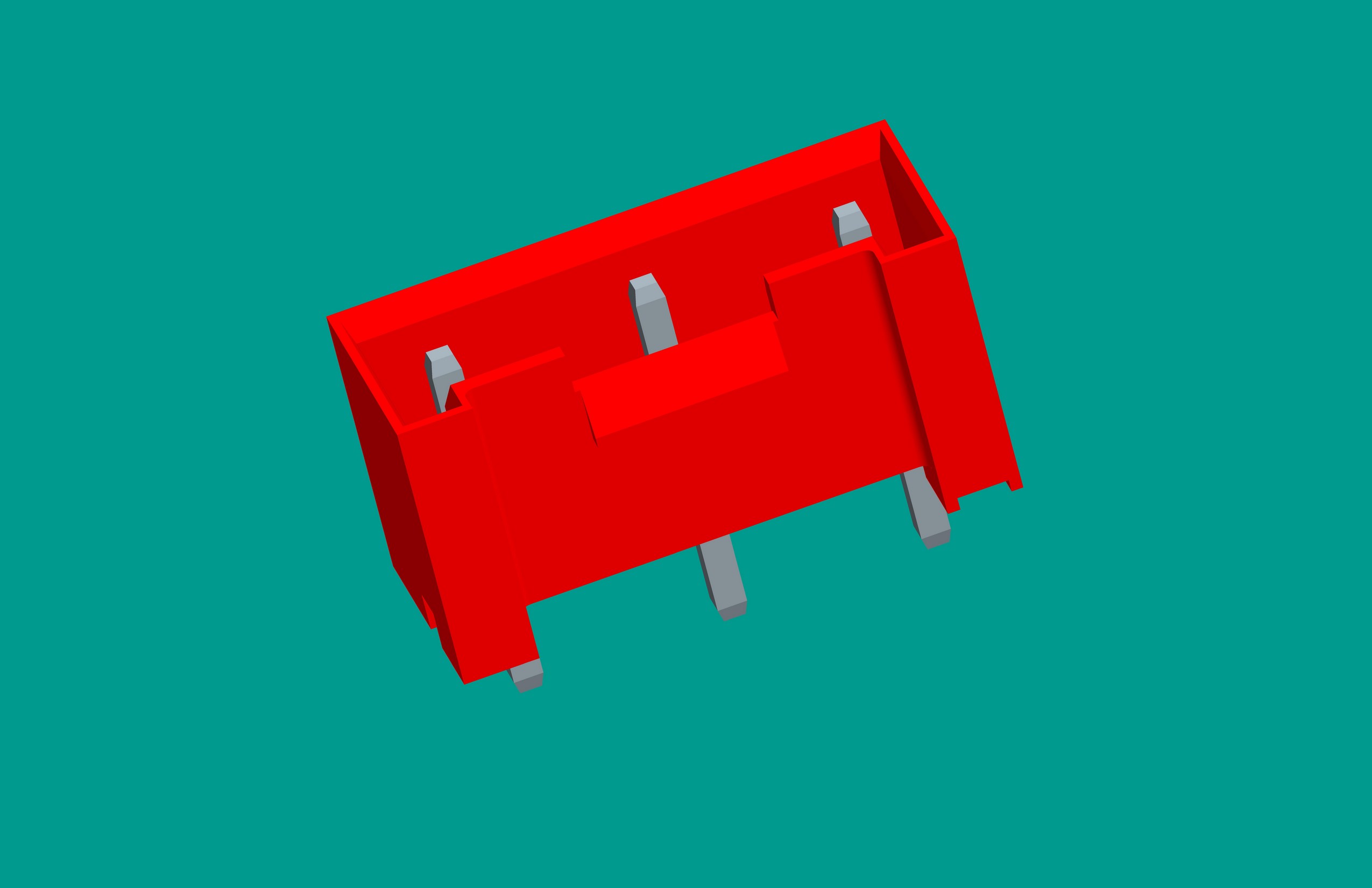 VH5A盒式（插奇數）帶定位針座 -紅色(普通PA66)