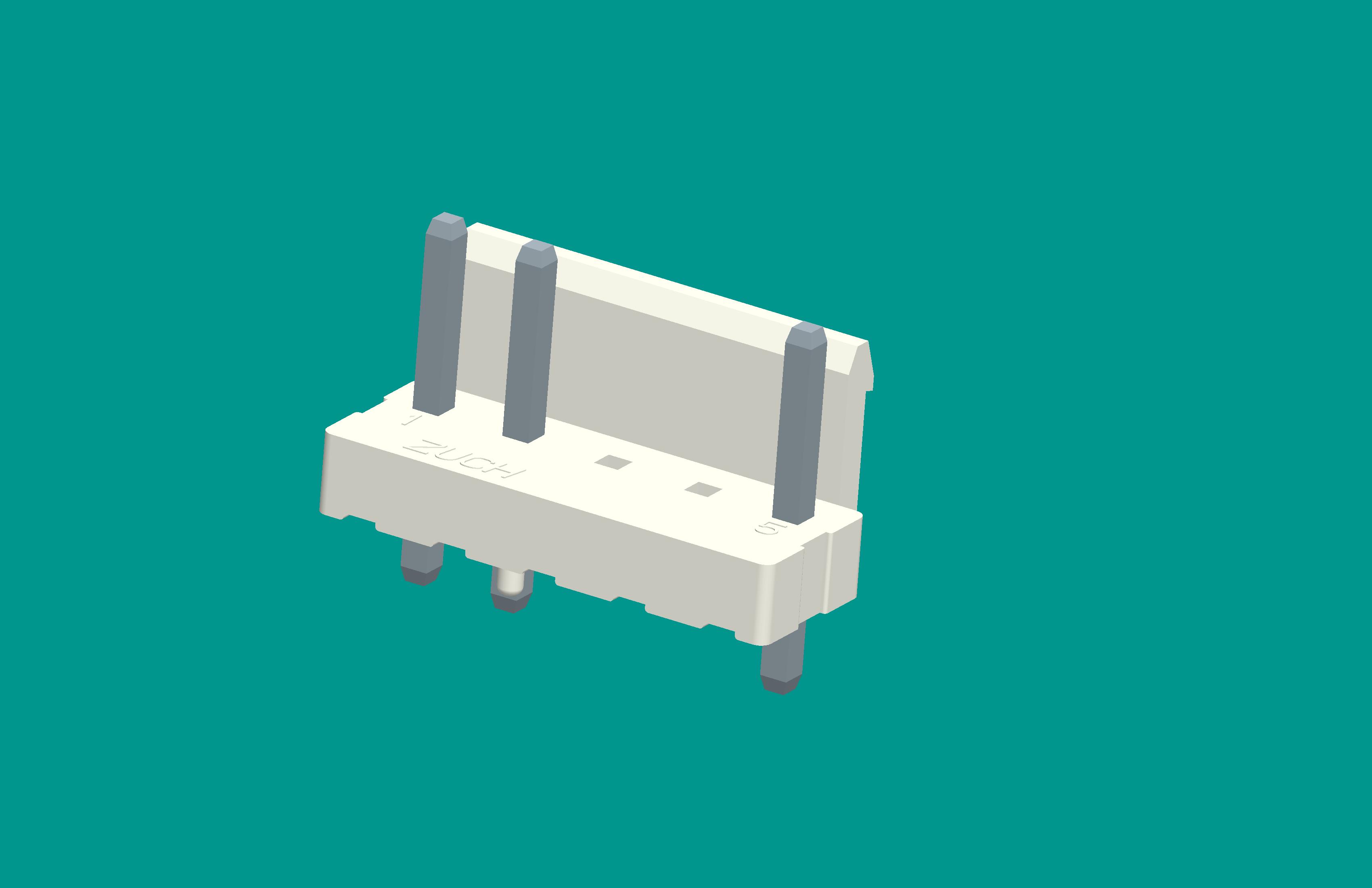 VH5A3半包帶定位針座(缺3.4）（本色）高灼熱絲