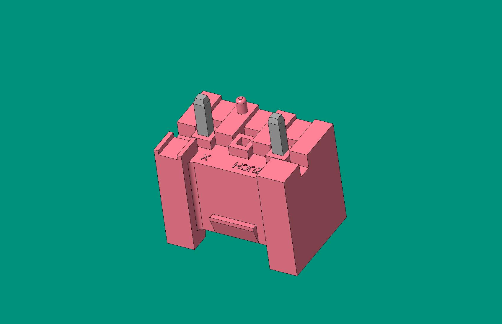 VH3A盒式（插奇數）帶定位針座 -粉色(高灼熱絲)