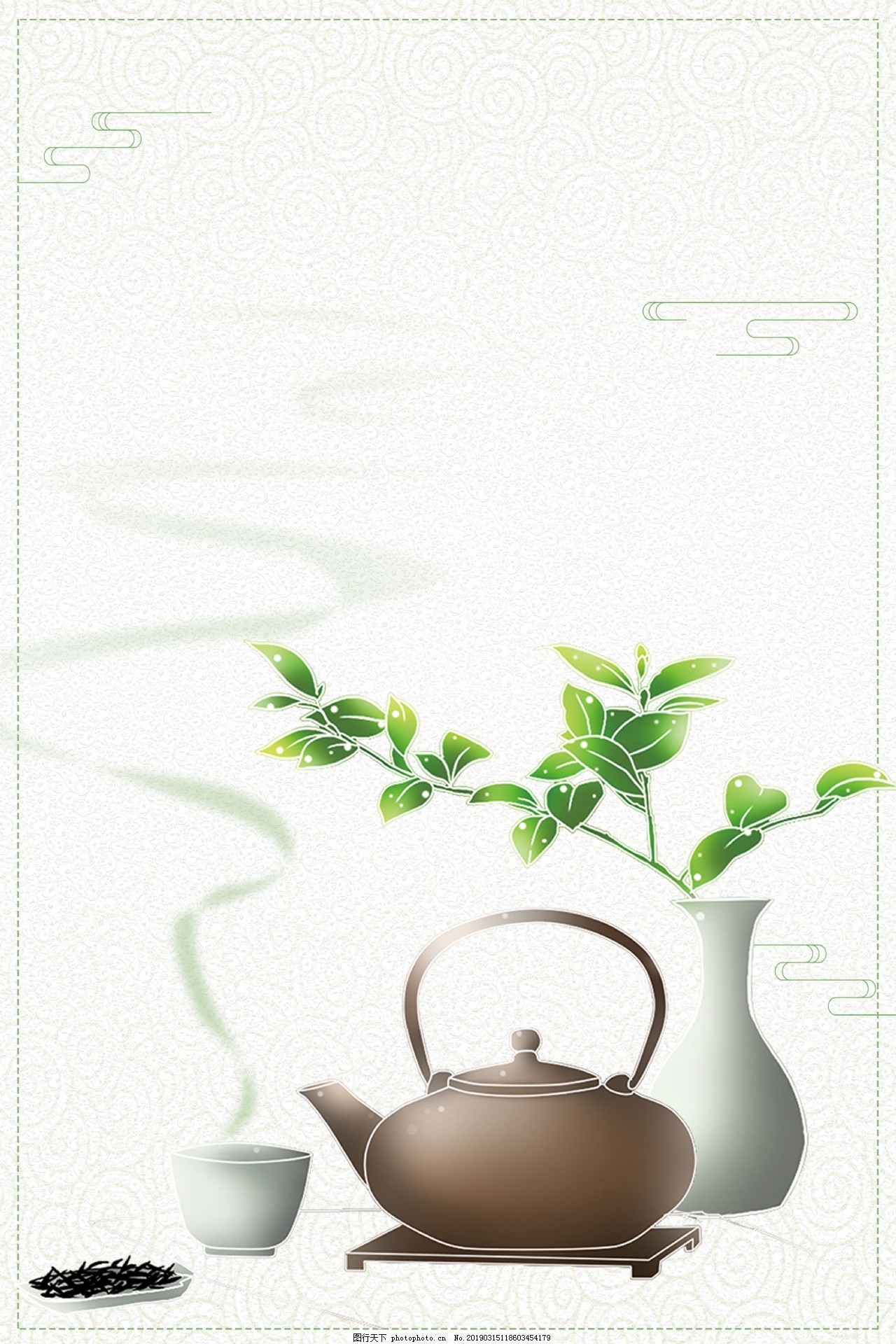 茶韻千年 中國傳統茶文化海報背景素材設計解析